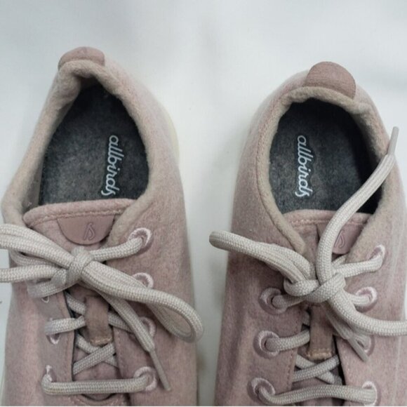 Allbirds Superfine Merino Lace up Sneakers Pale Pink Women's Size 9 - Picture 14 of 15